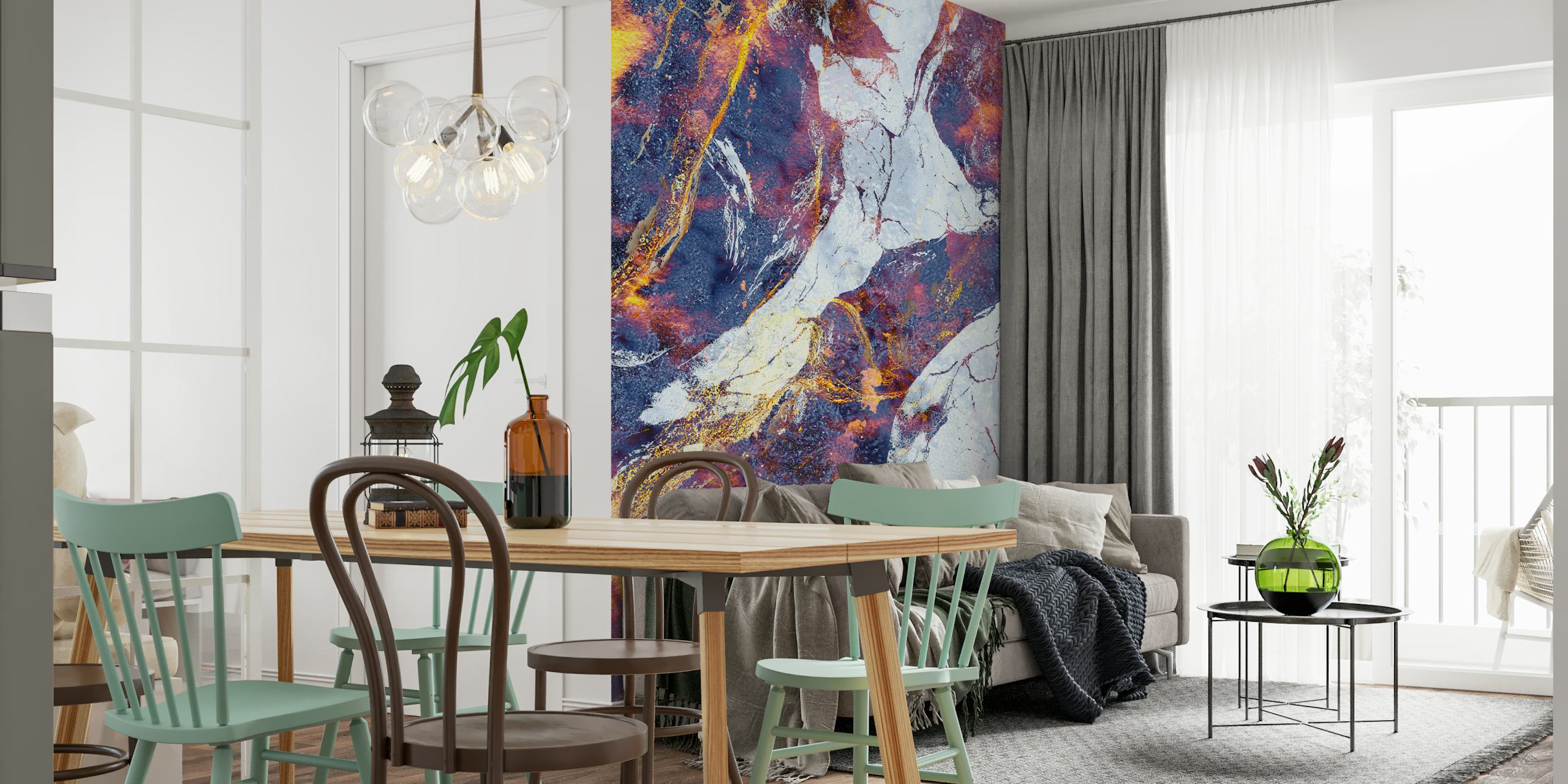 Tapeta Firestone Marble Flow u sobi