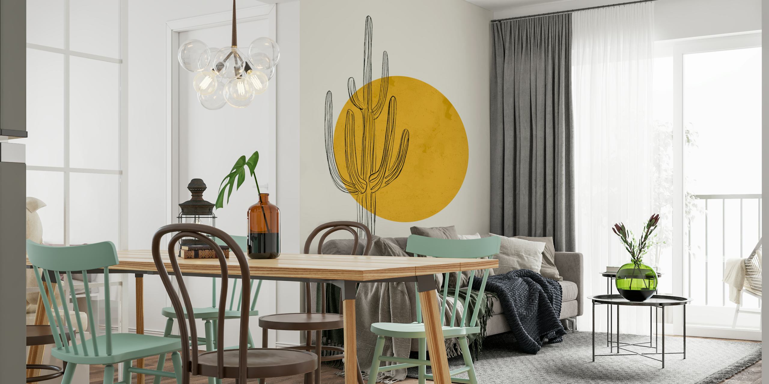 Tapeta Saguaro kaktus u sobi