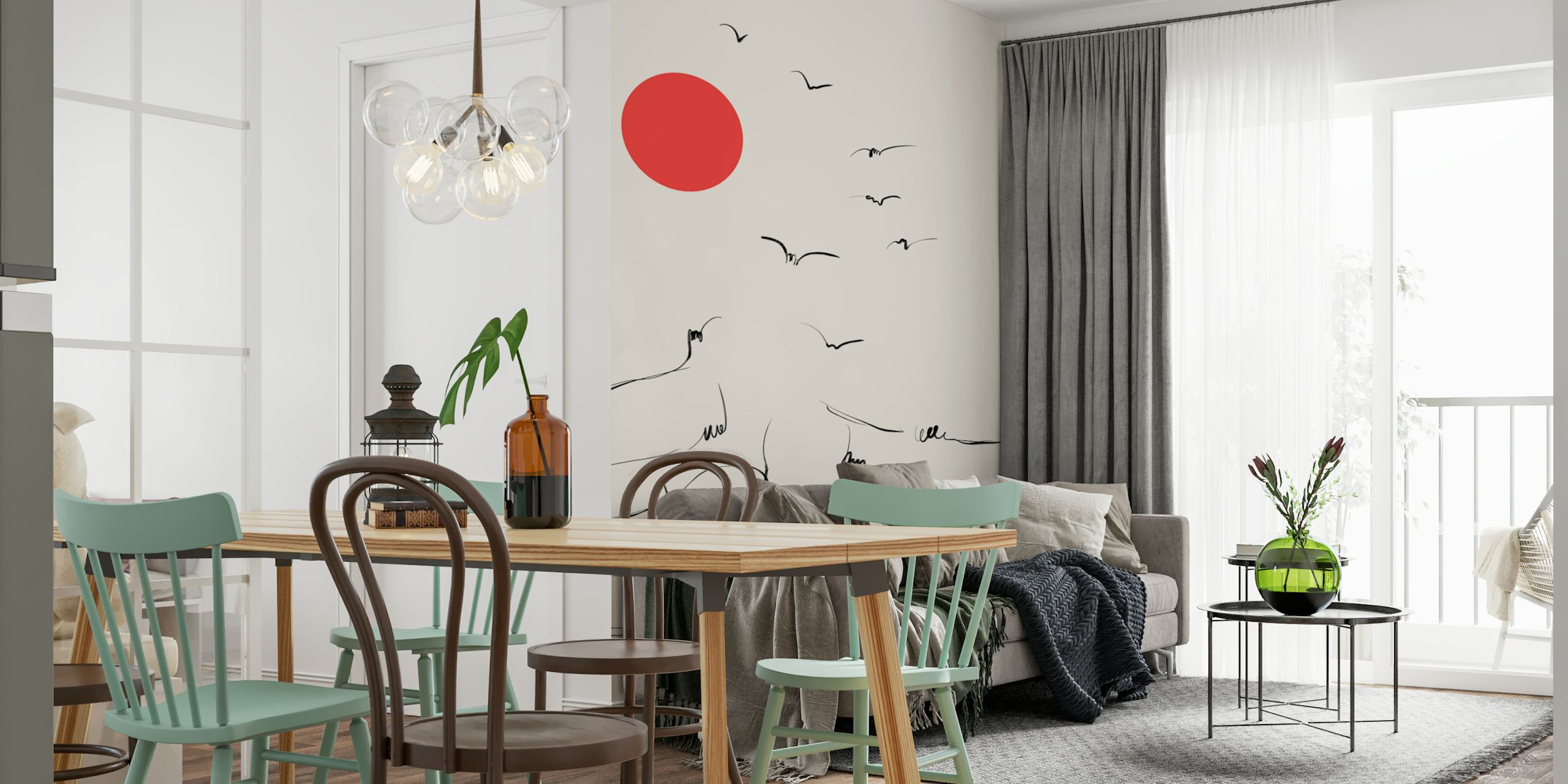 Design della carta da parati Break Free in un ambiente