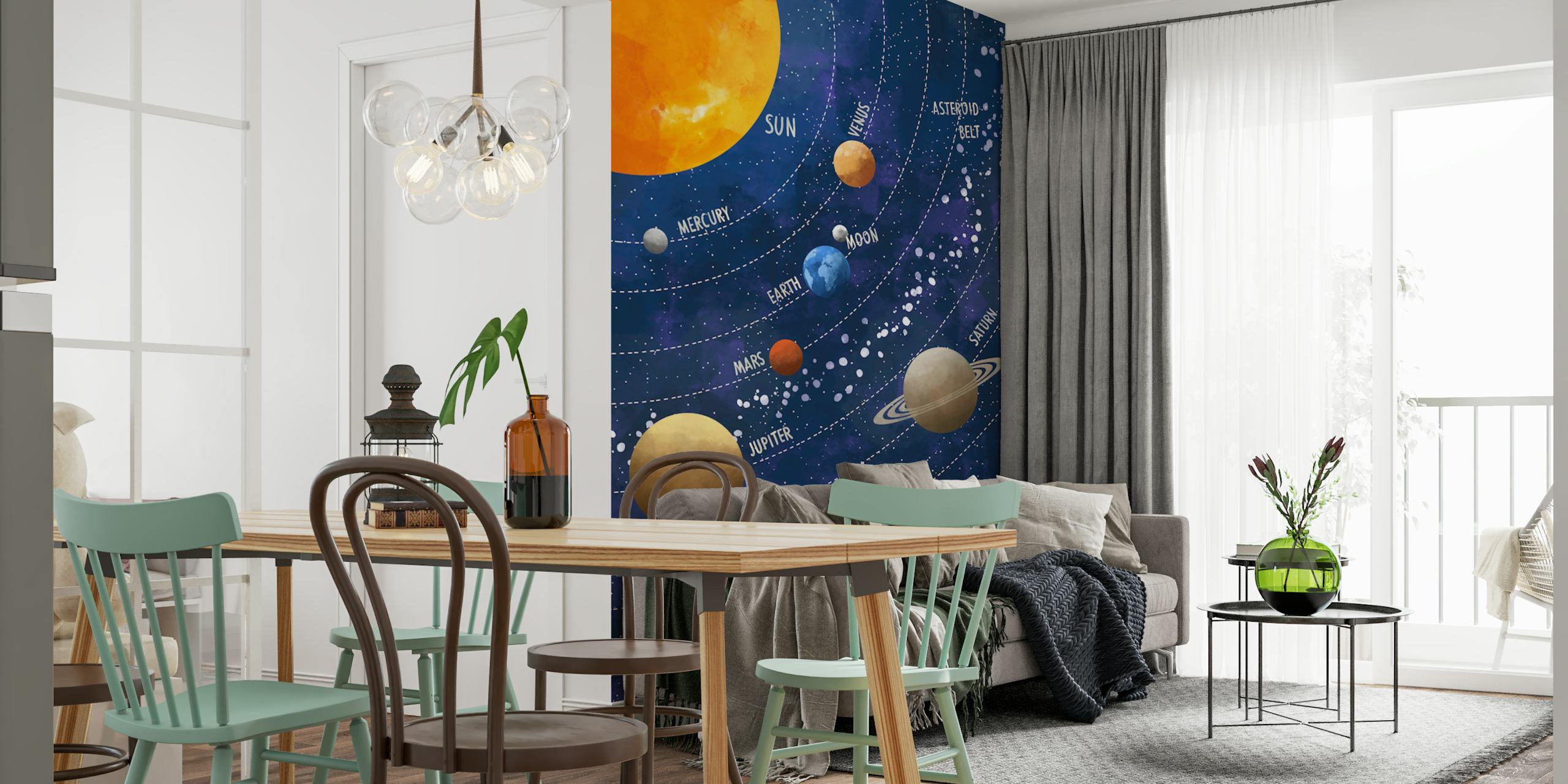 Tapeta Solar System Journey u sobi