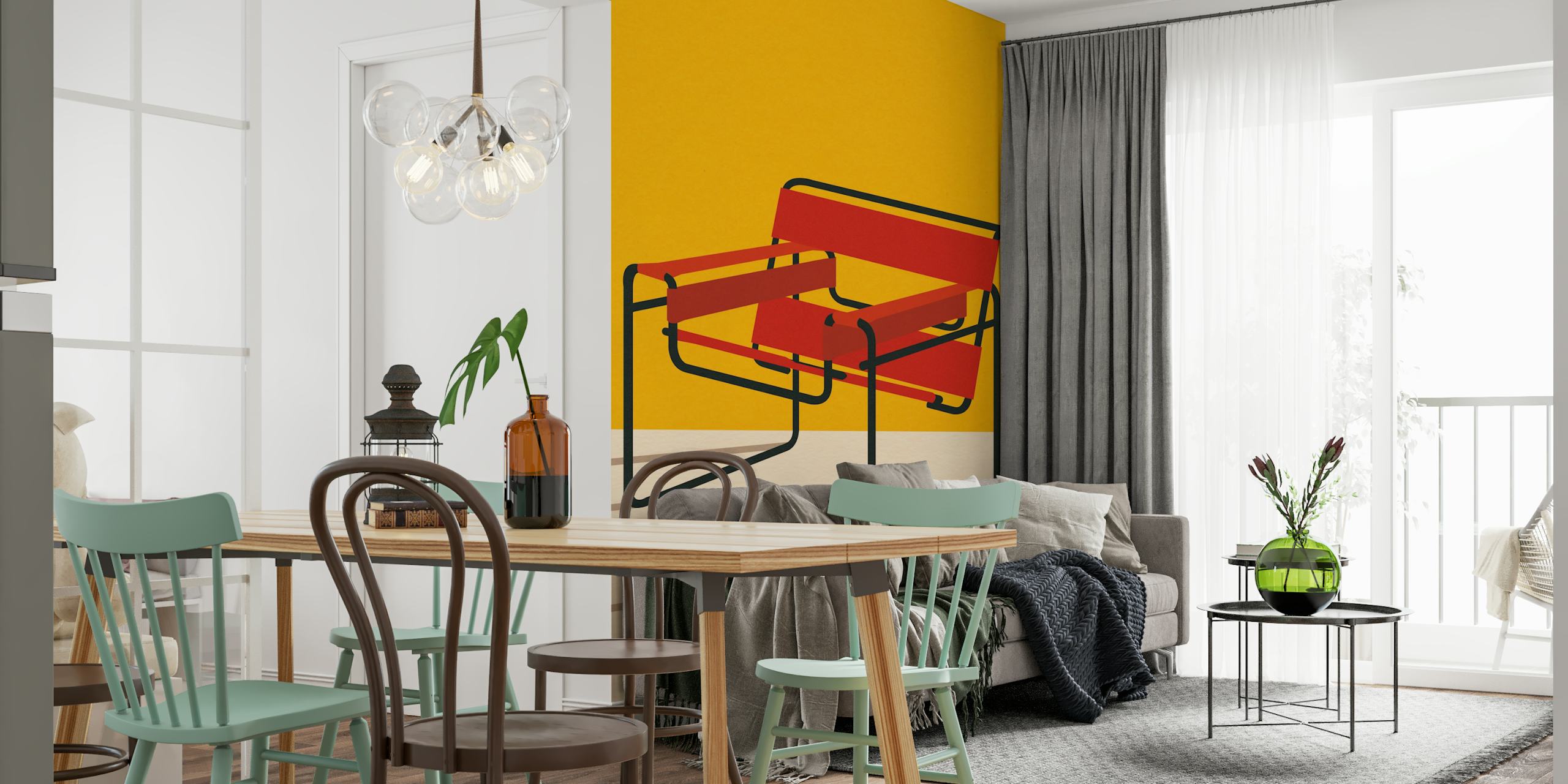 Wassily Chair wallpaper in einem Raum