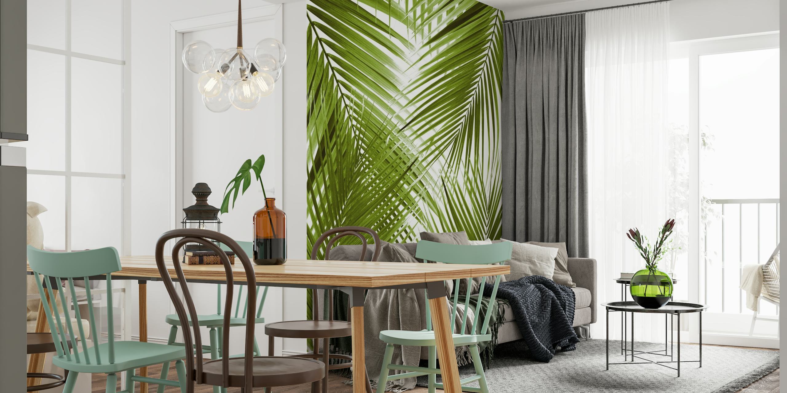 Green Palm Leaves Dream 3a wallpaper
