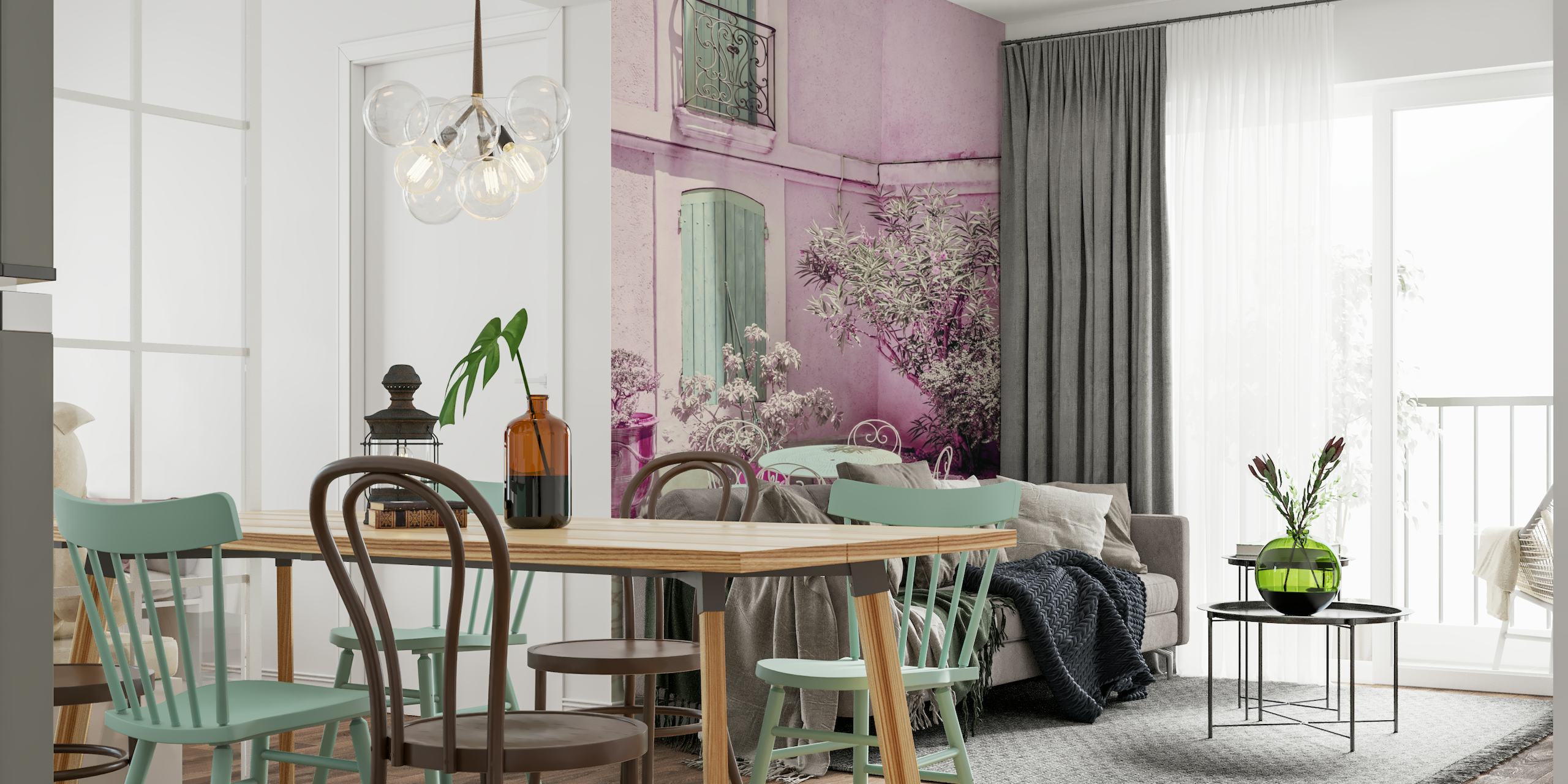 Pink Provence Impression wallpaper