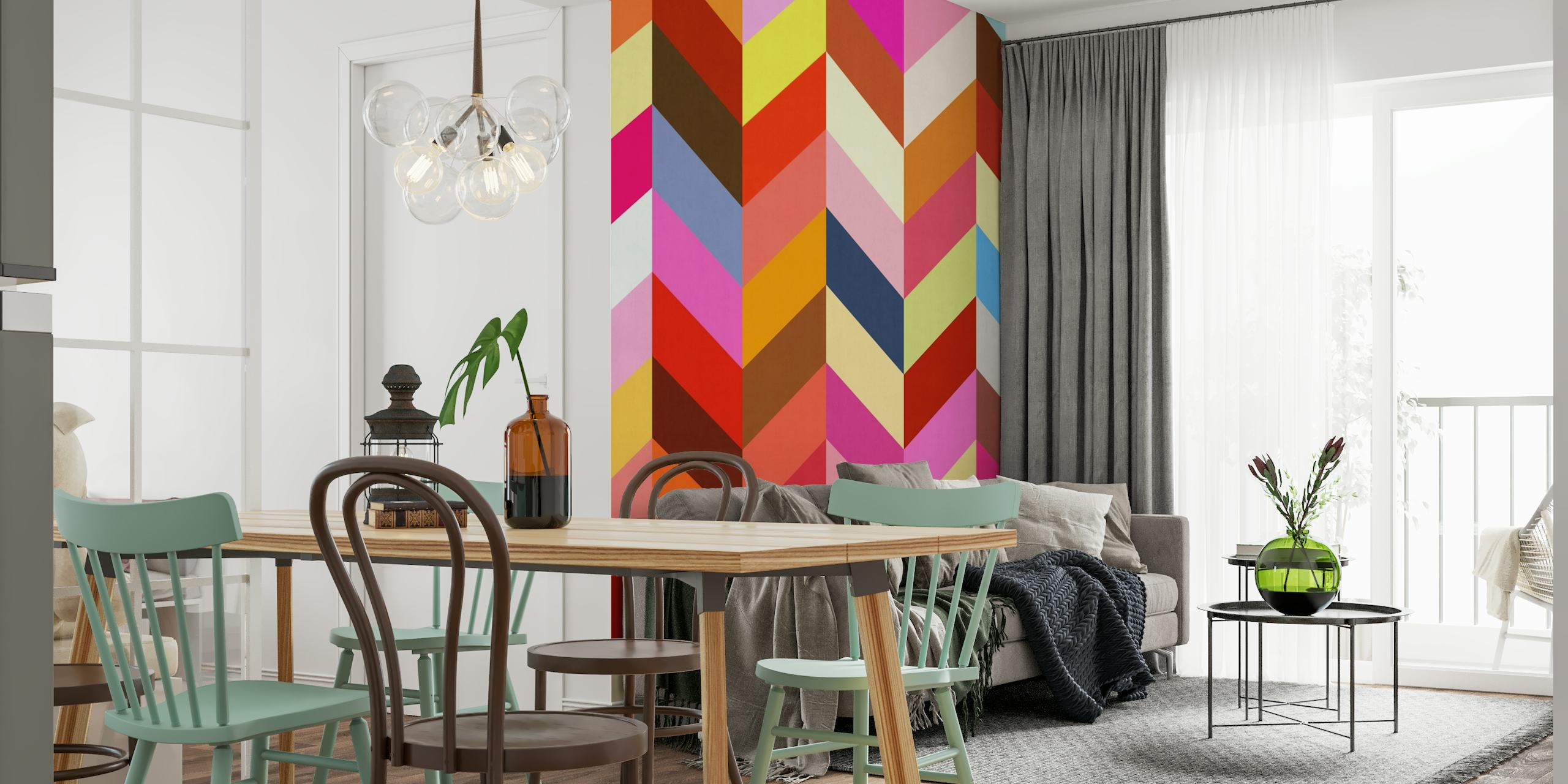 Colored Pattern I wallpaper