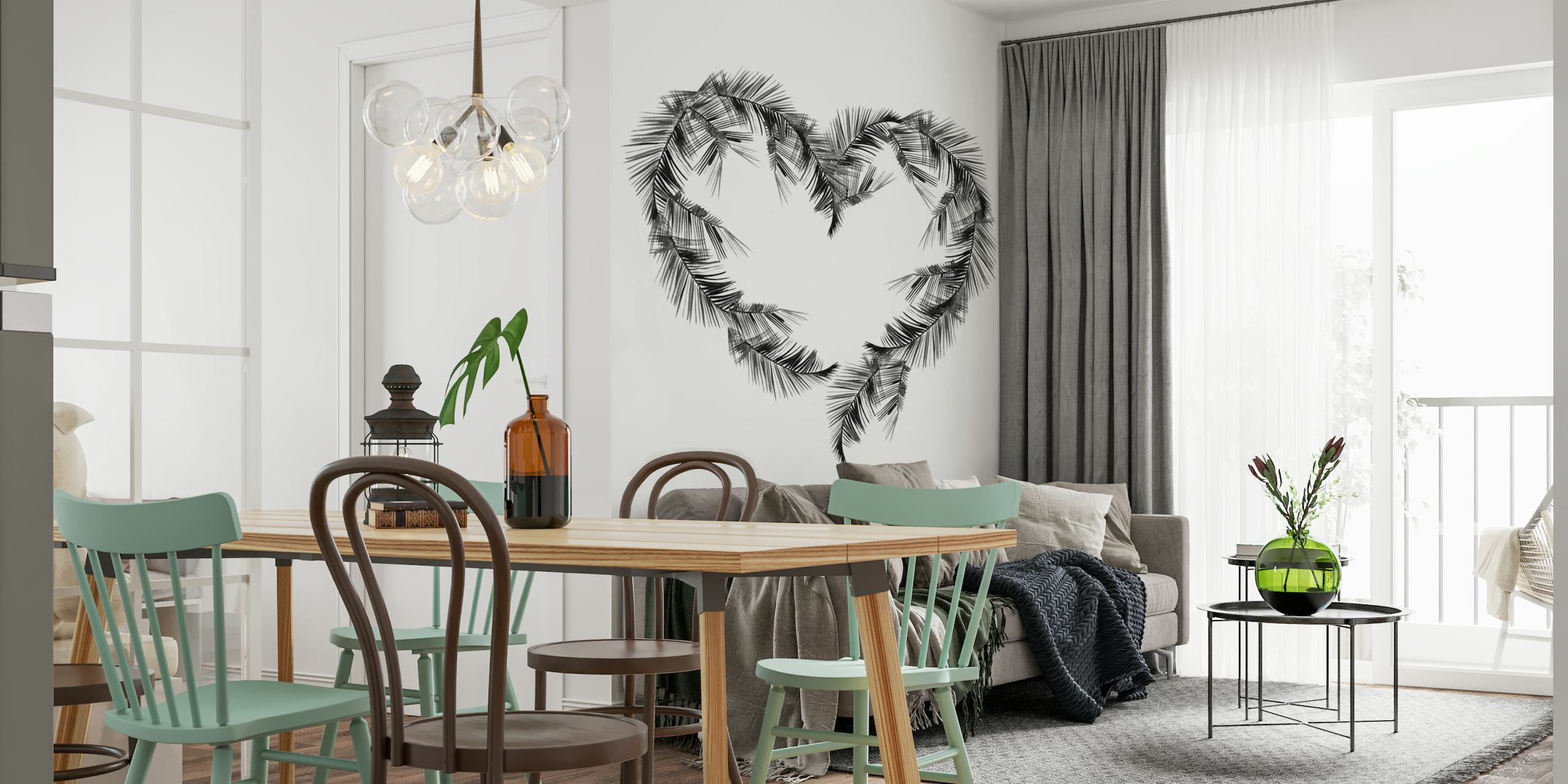 White Palms Heart wallpaper