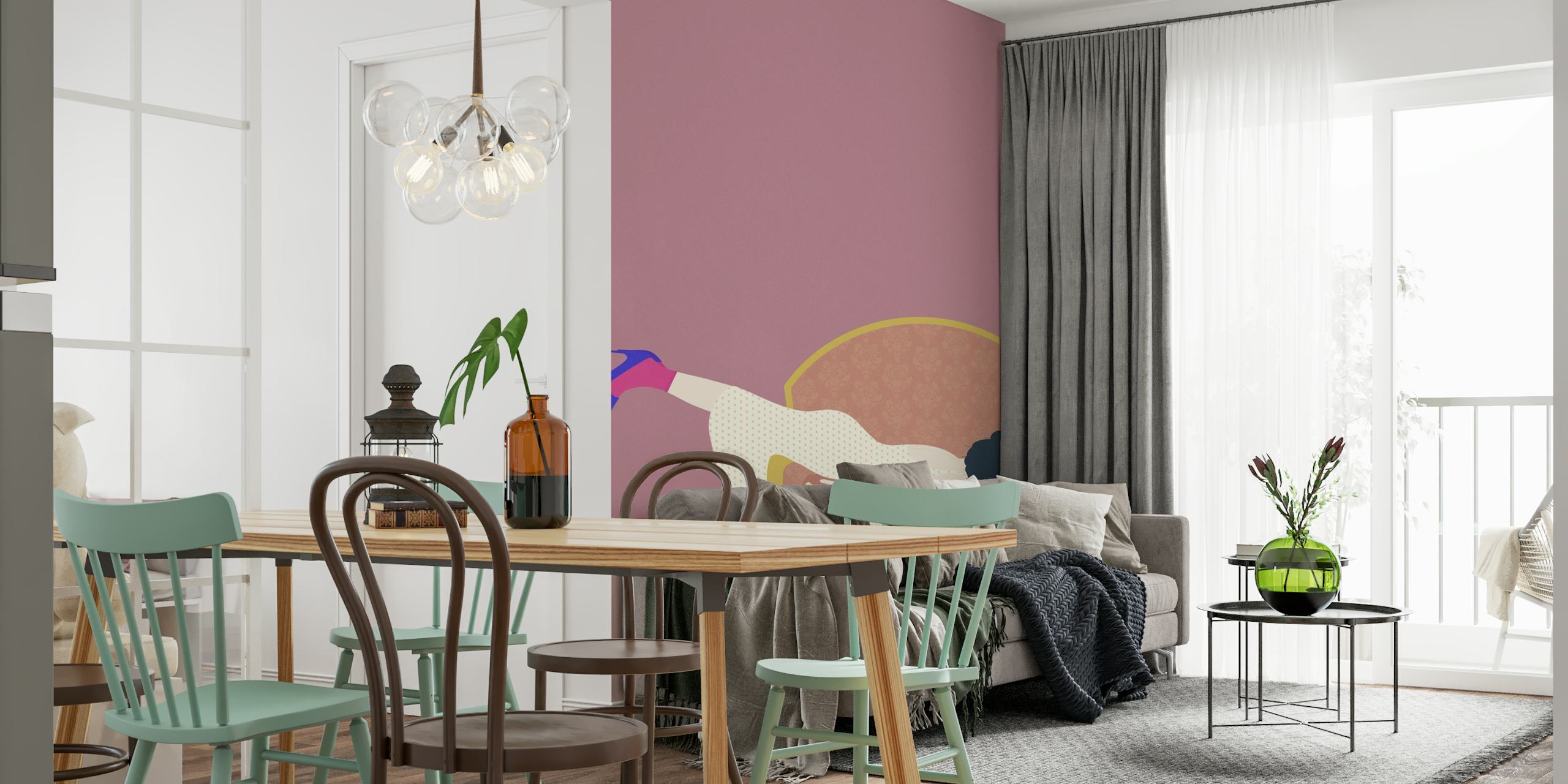 Pandemic mood wallpaper in a cozy room