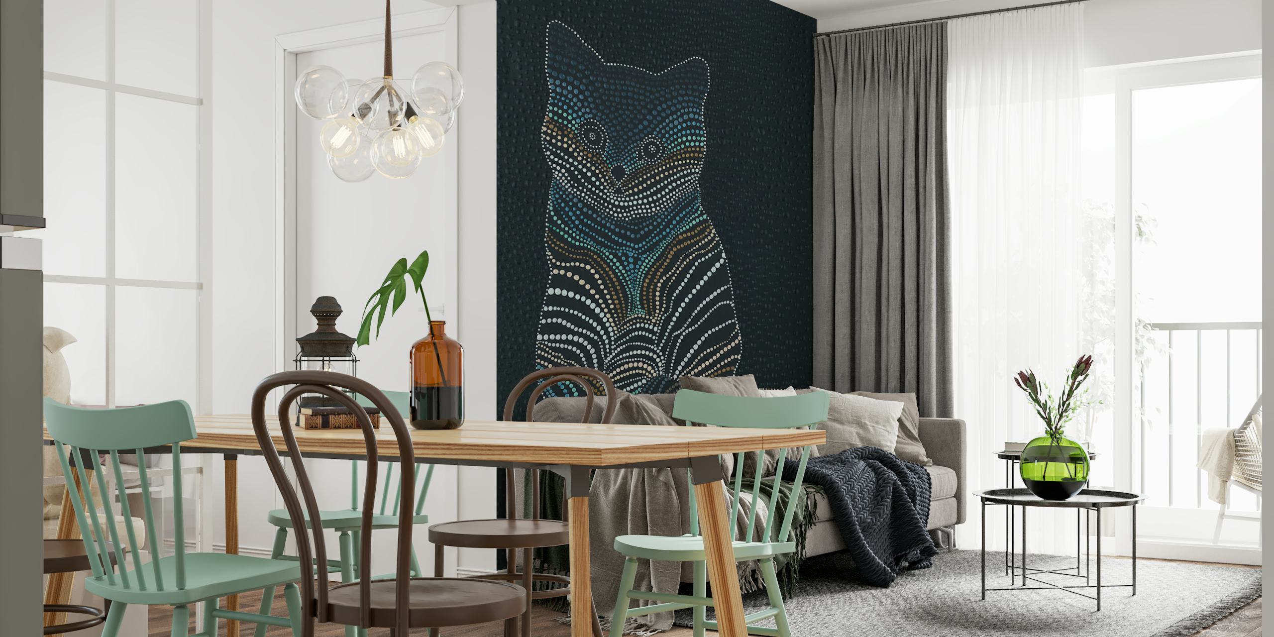 Meow Meow wallpaper featuring a cat design