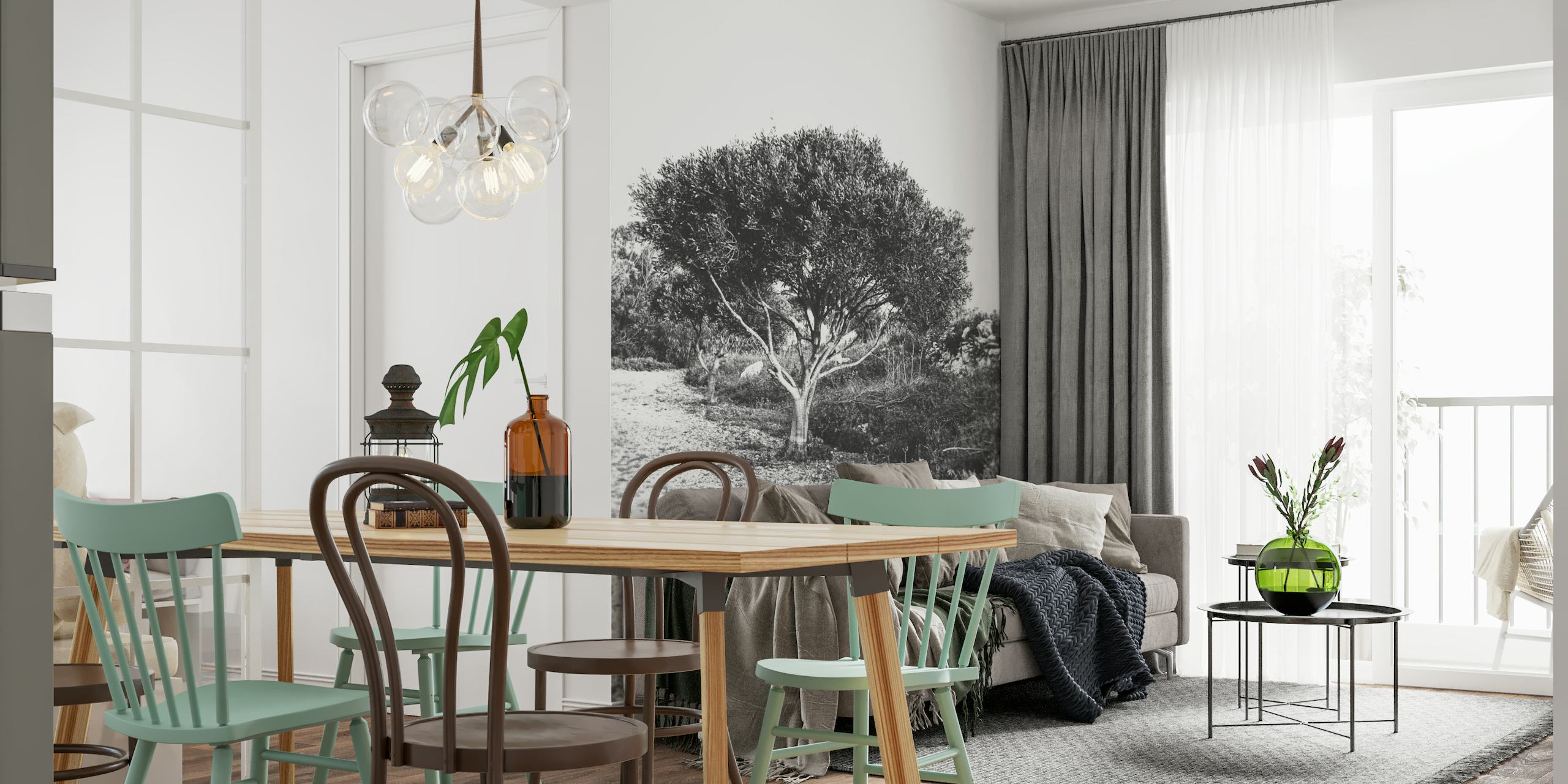 Olive Tree Garden wallpaper