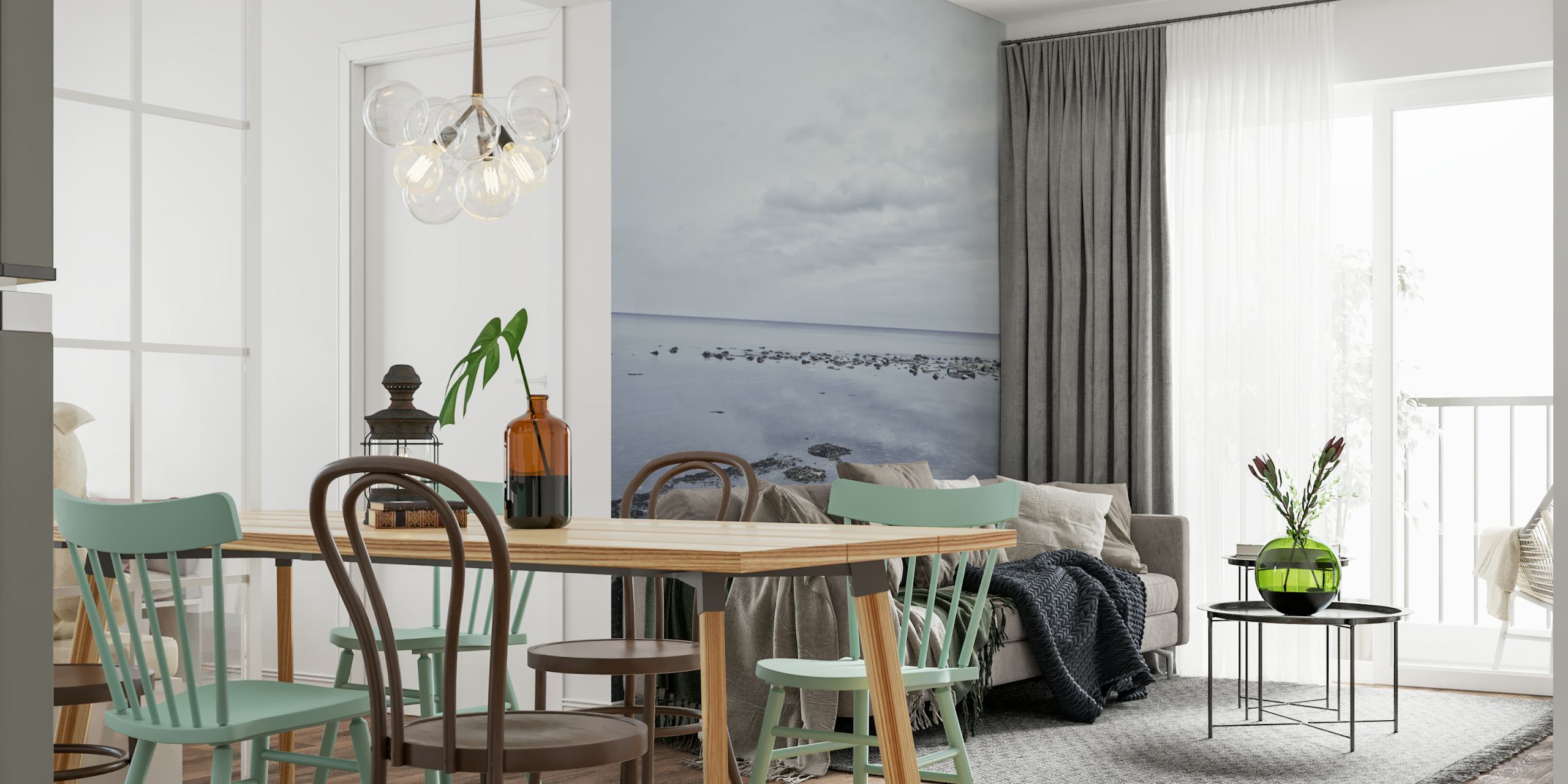 papel de parede Shallow Waters Baltic Sea em um quarto