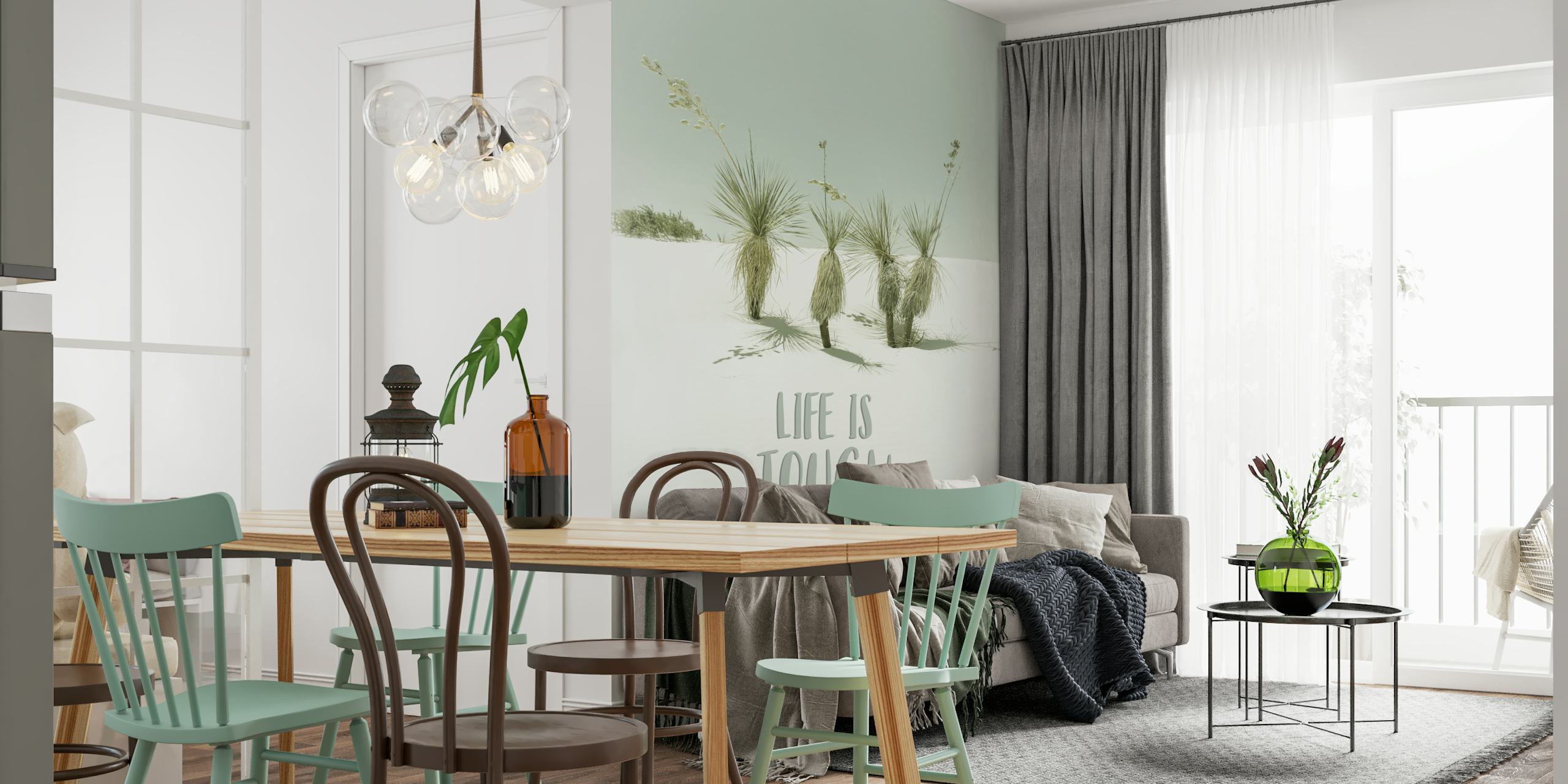 Life is tough wallpaper in a room