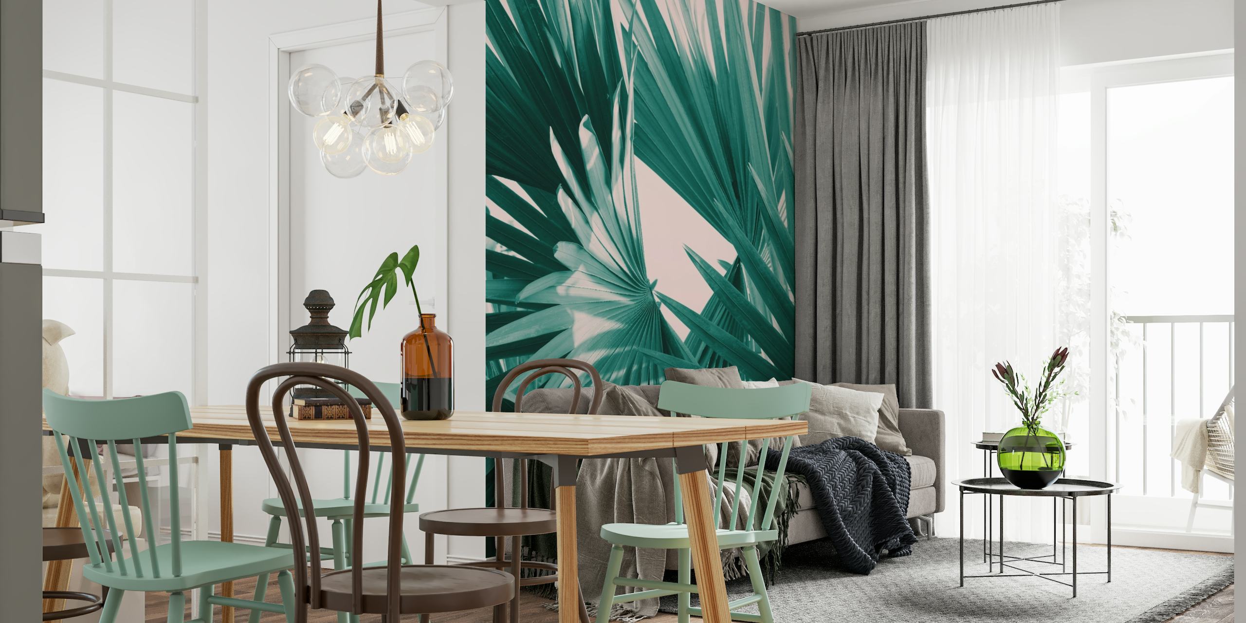 Fan Palm Leaves Delight 1 wallpaper