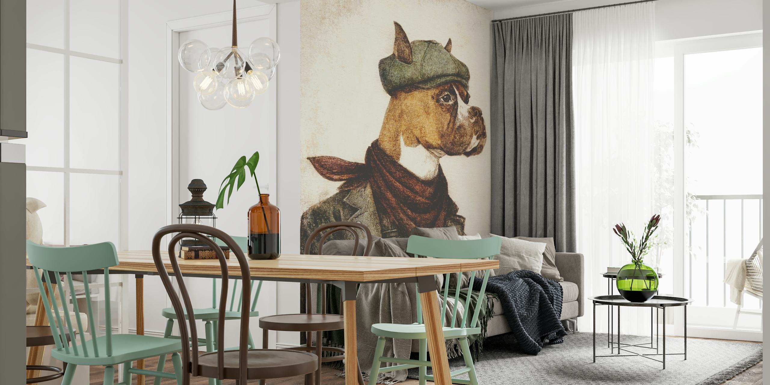 Hard Worker wallpaper in una stanza