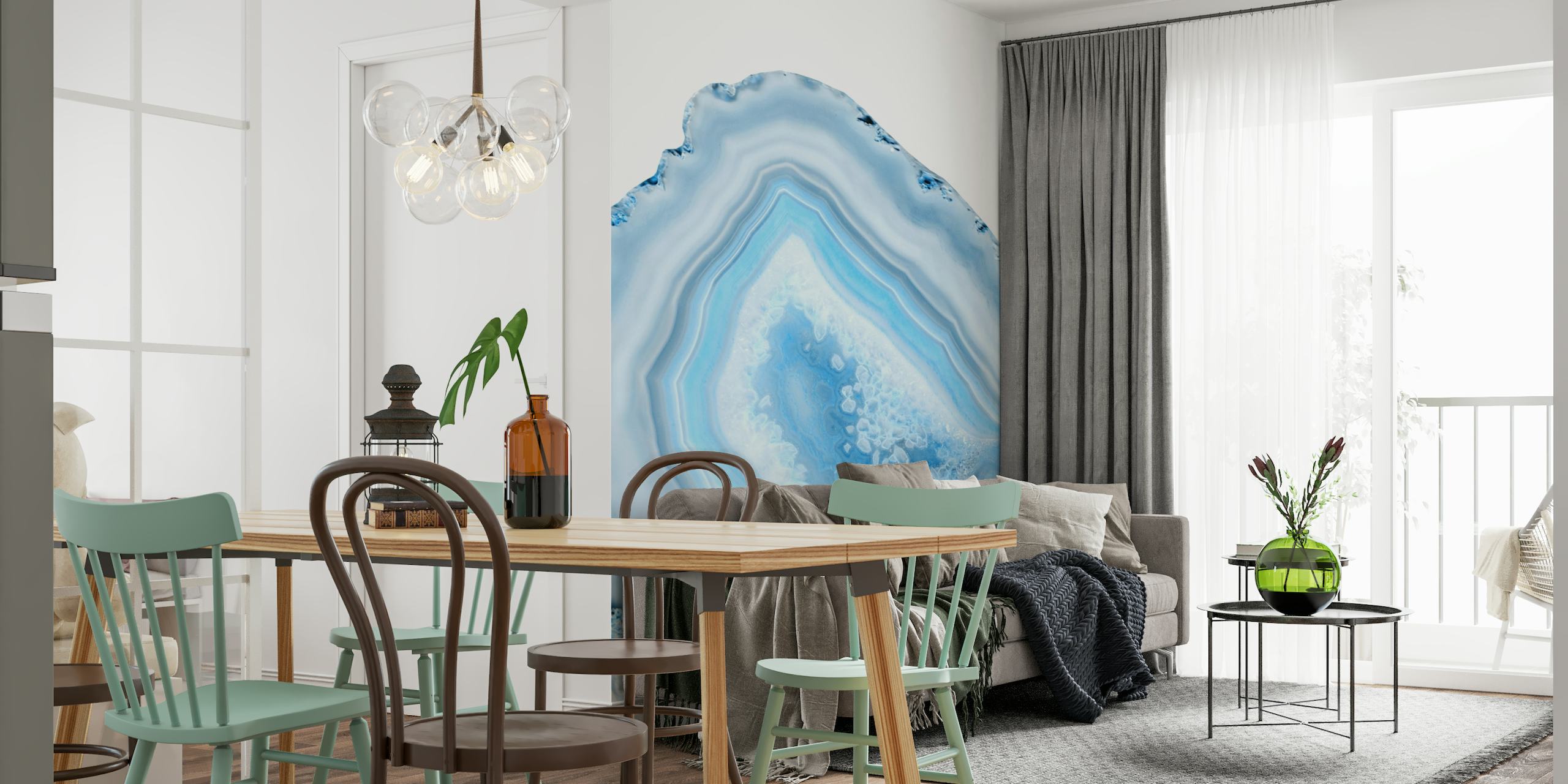 Soft Blue Agate Dream 1 wallpaper