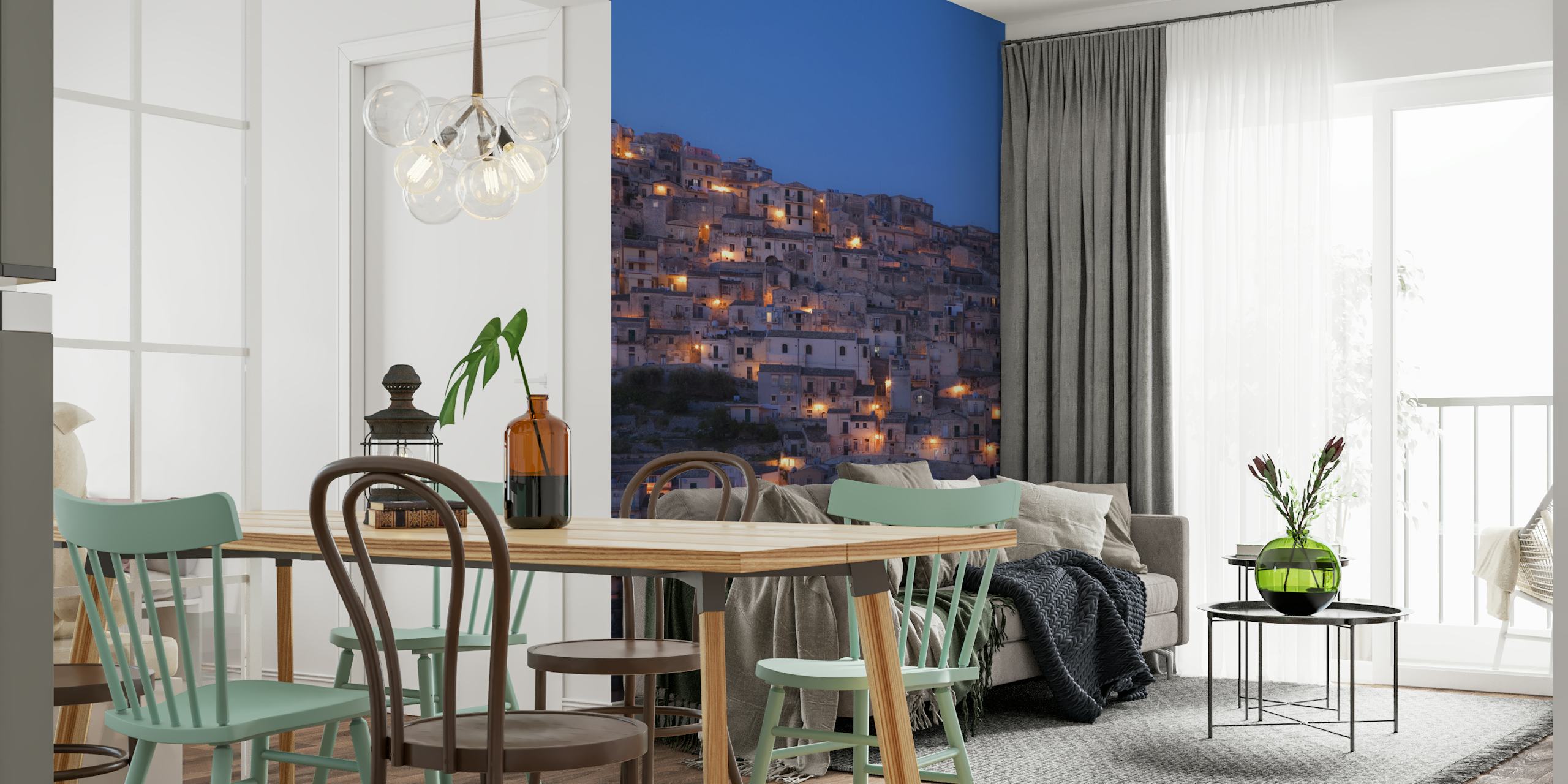 Modica wallpaper design in a room