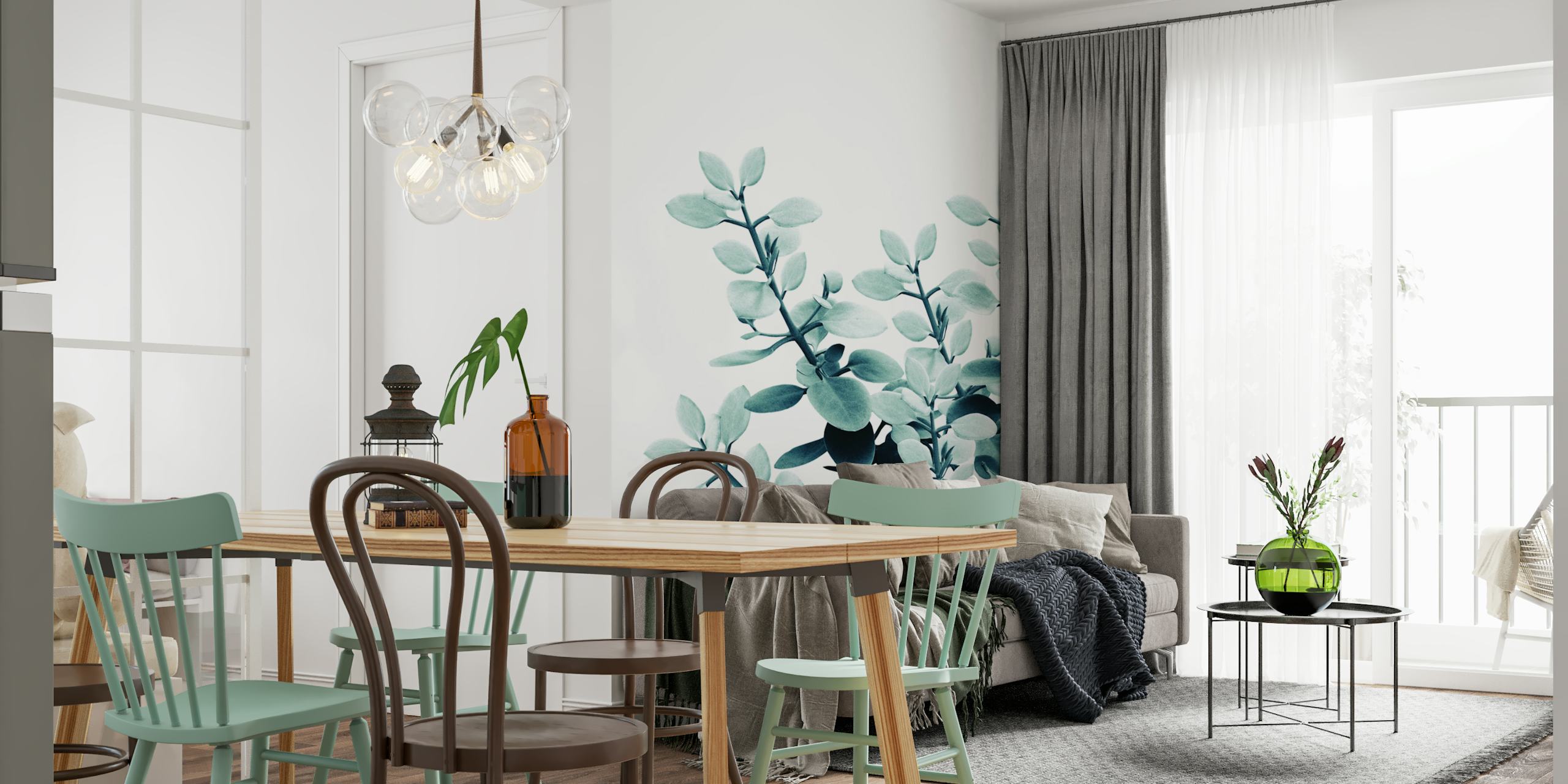 Eucalyptus Leaves Green 2 in Raumdisplay