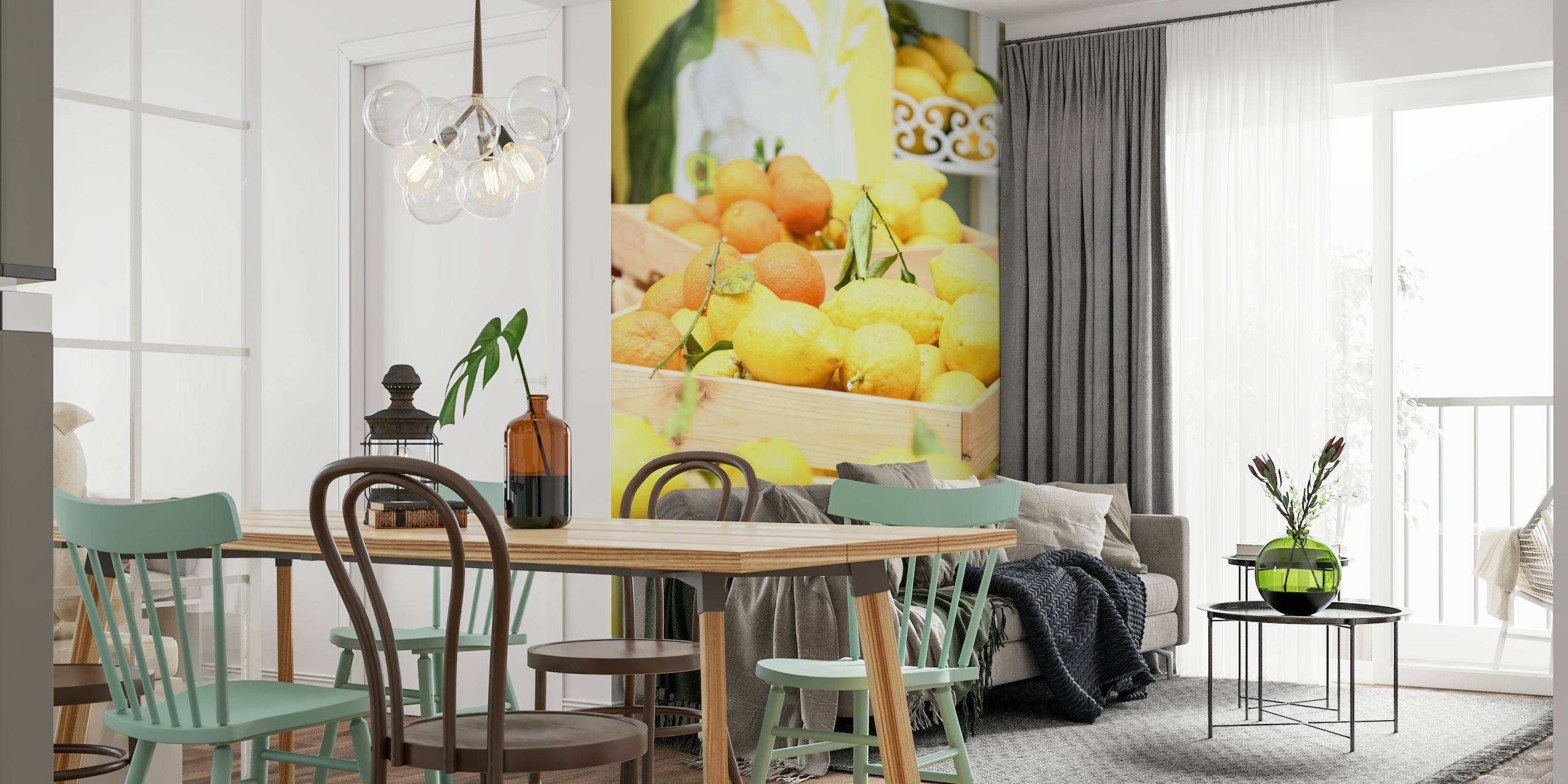 Amalfi Lemons Oranges 1 wallpaper