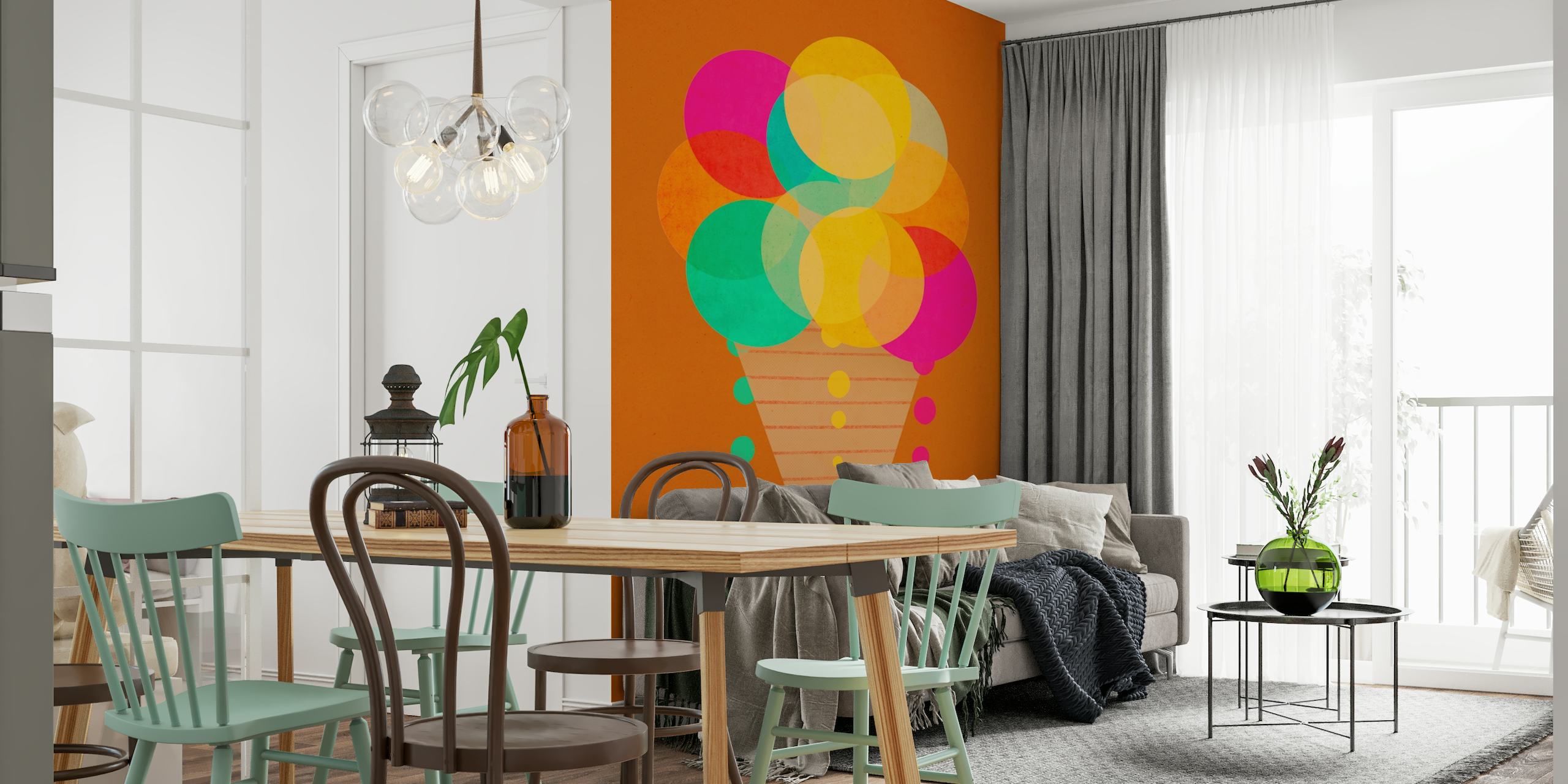 Neon Ice Cream wallpaper