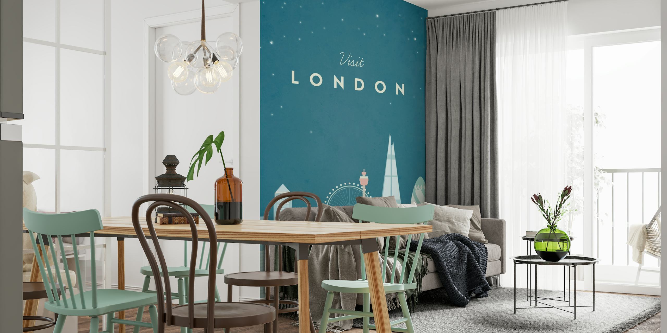London Travel Poster behang