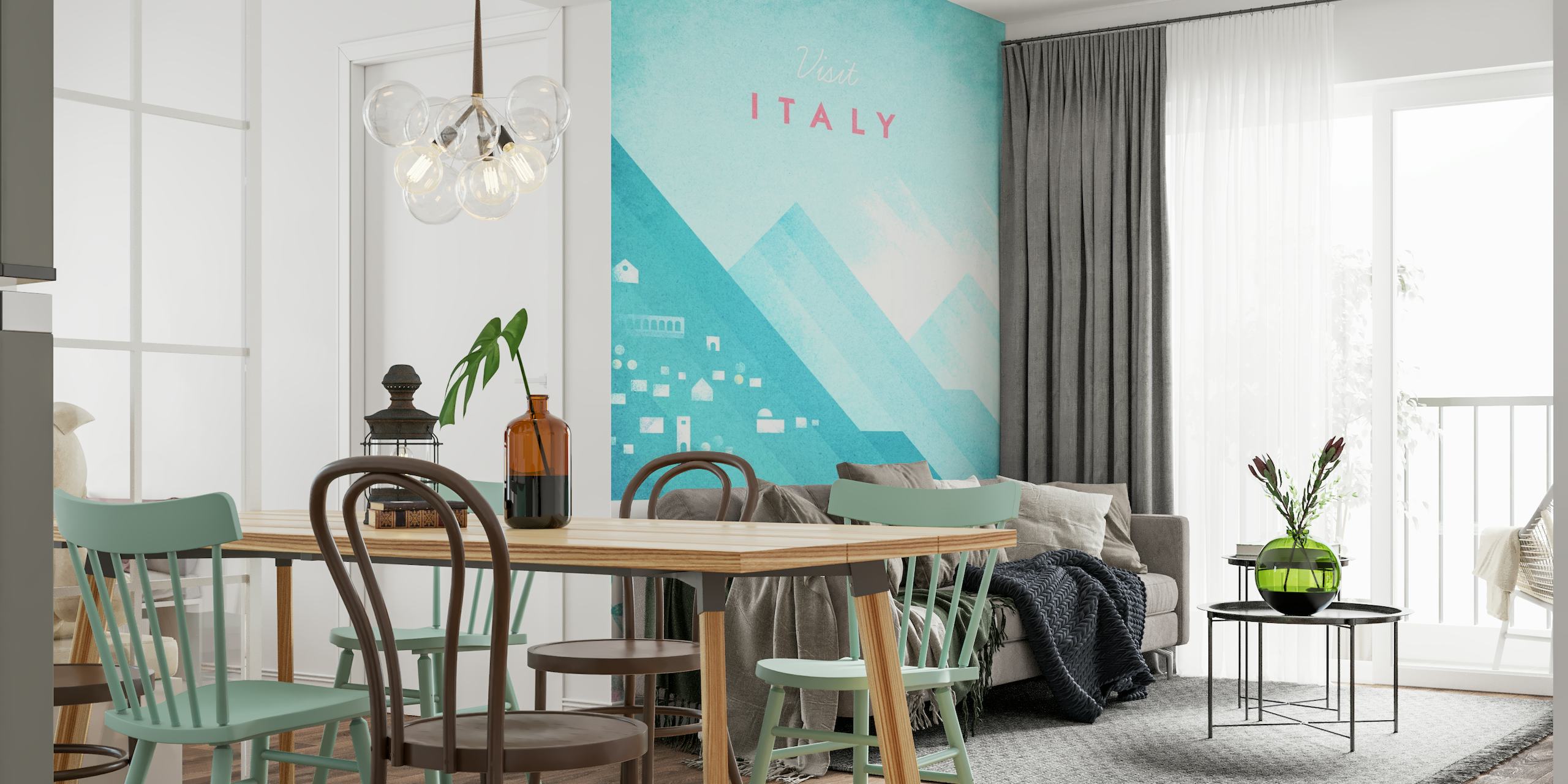Italy Travel Poster papel pintado