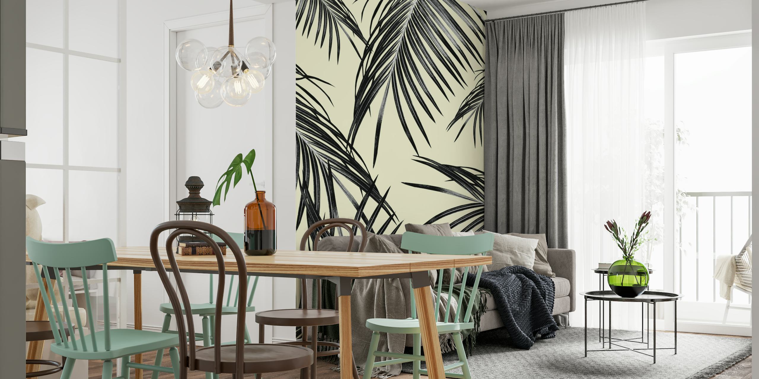 Black Palm Leaves Dream 3 wallpaper