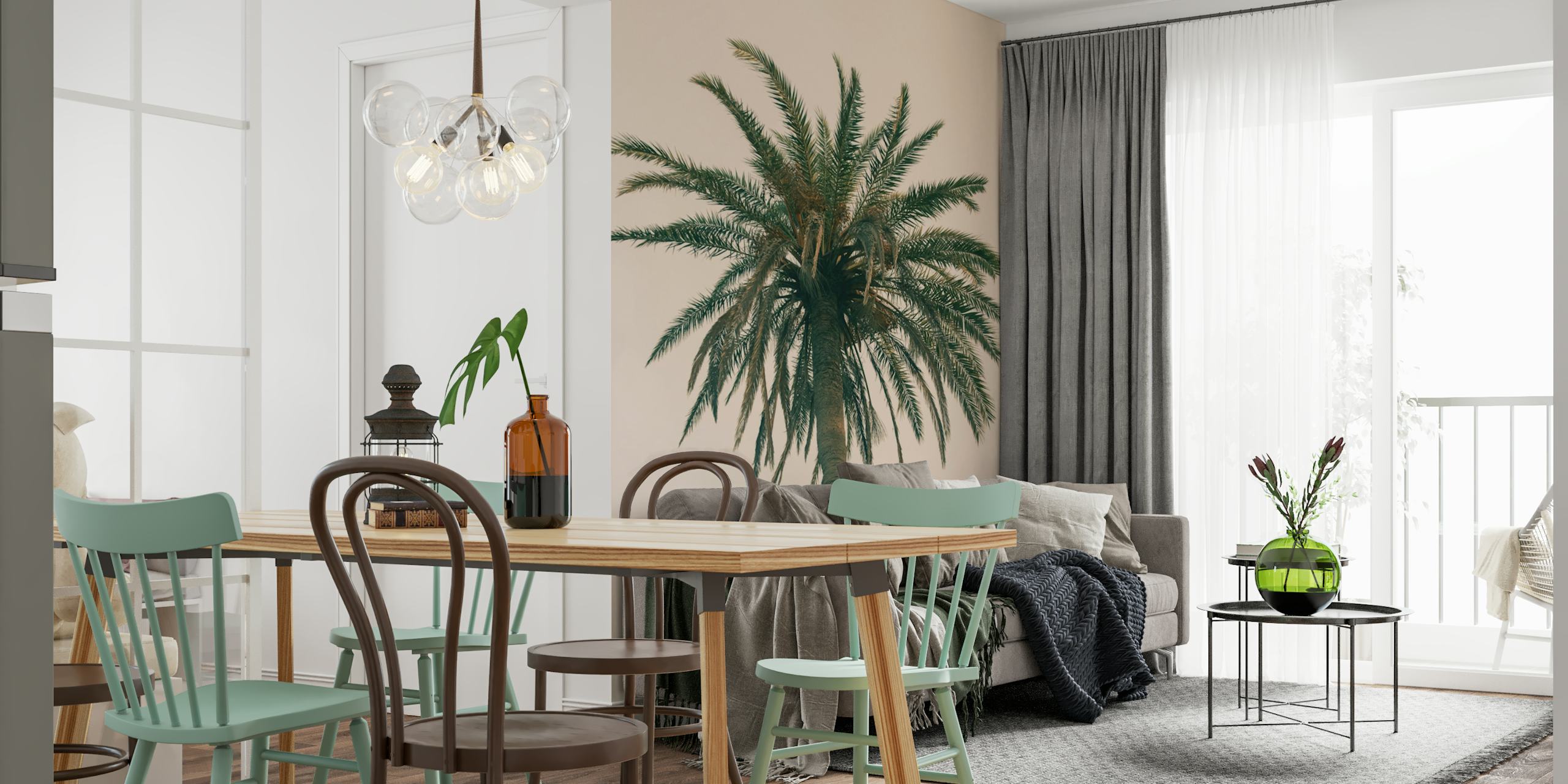 Tapeta Palm Tree Beach Dream w pokoju