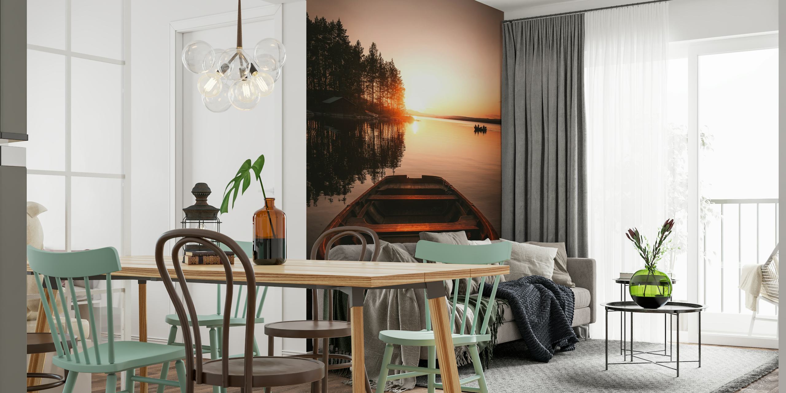 Sunset in Hälsingland wallpaper
