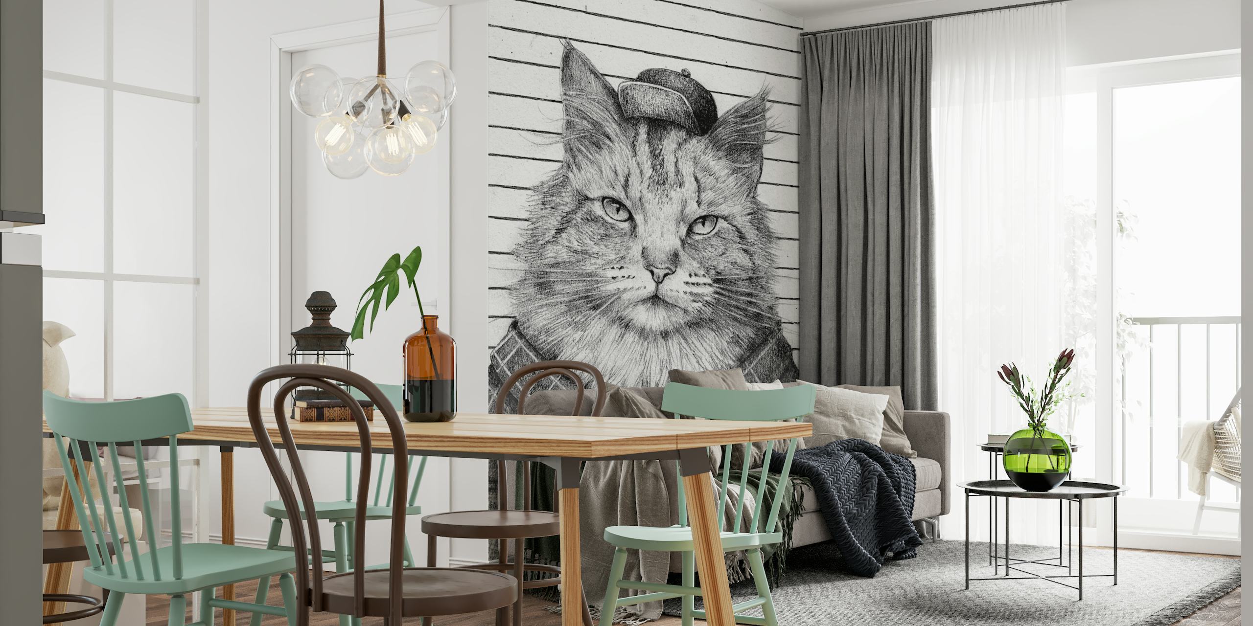 Papier peint photo de détective chat Maine Punisher
