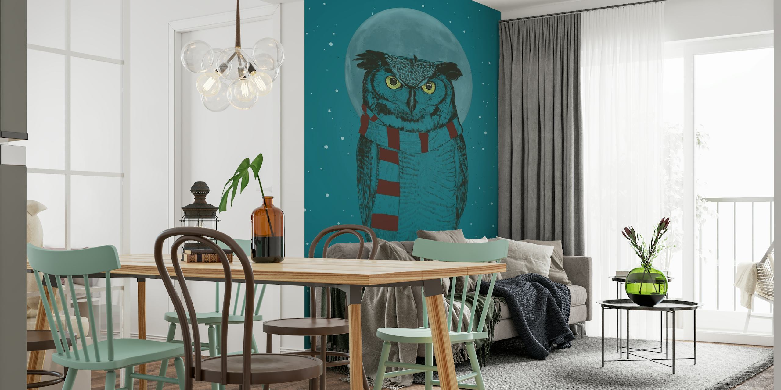 Winter owl II tapete