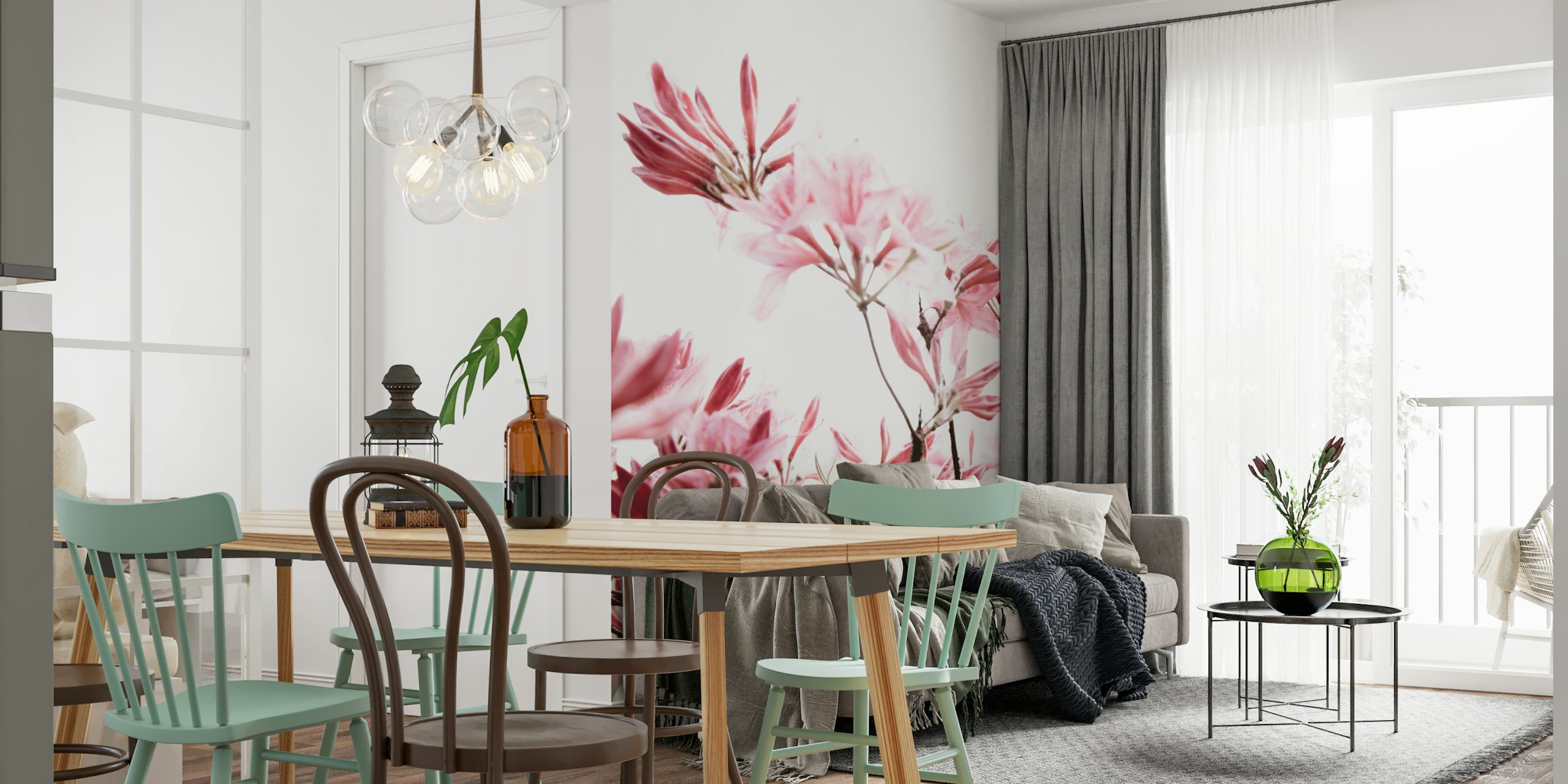 Högupplöst Azalea blommor tapetdesign