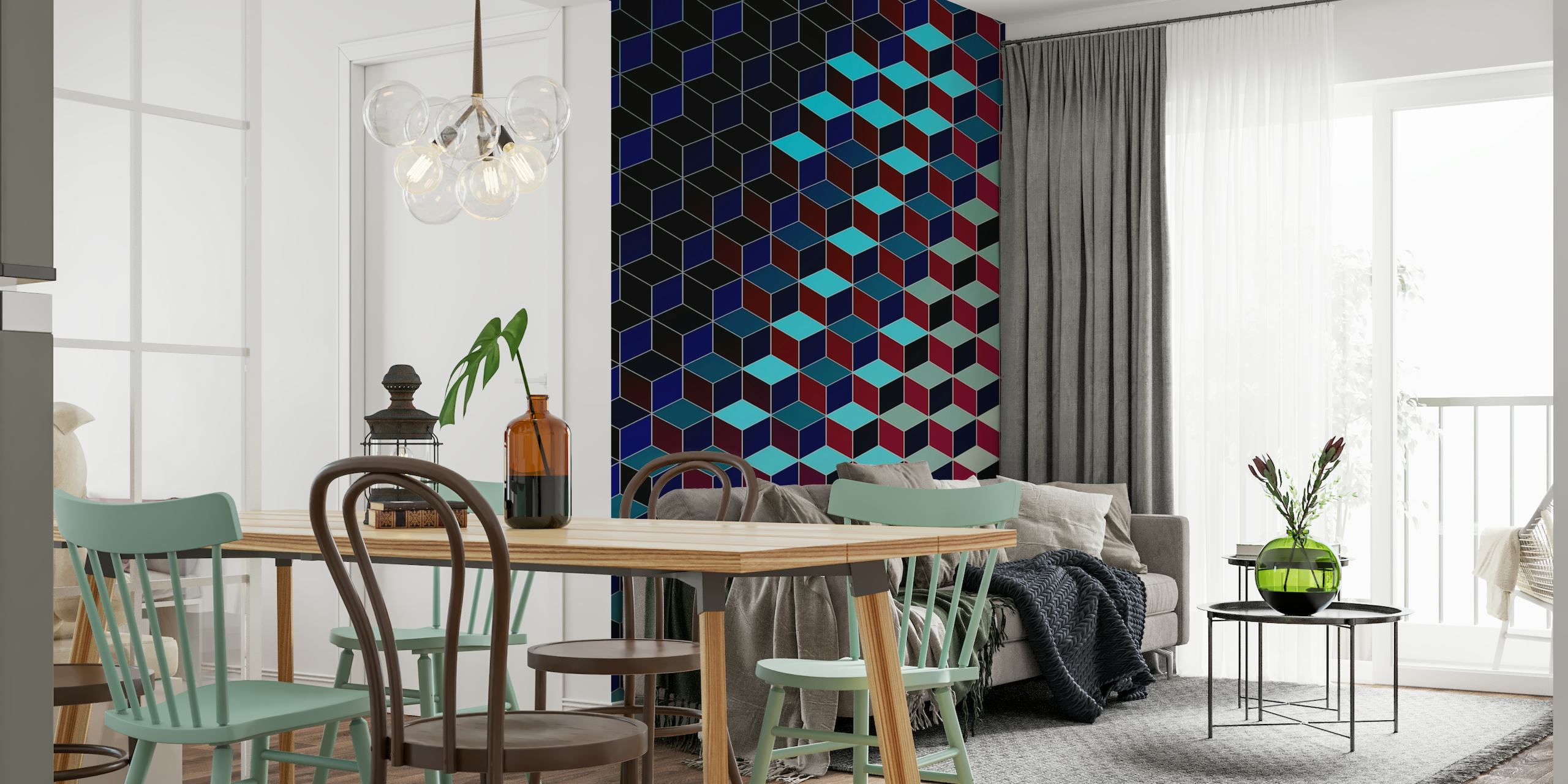 Cubic V wallpaper