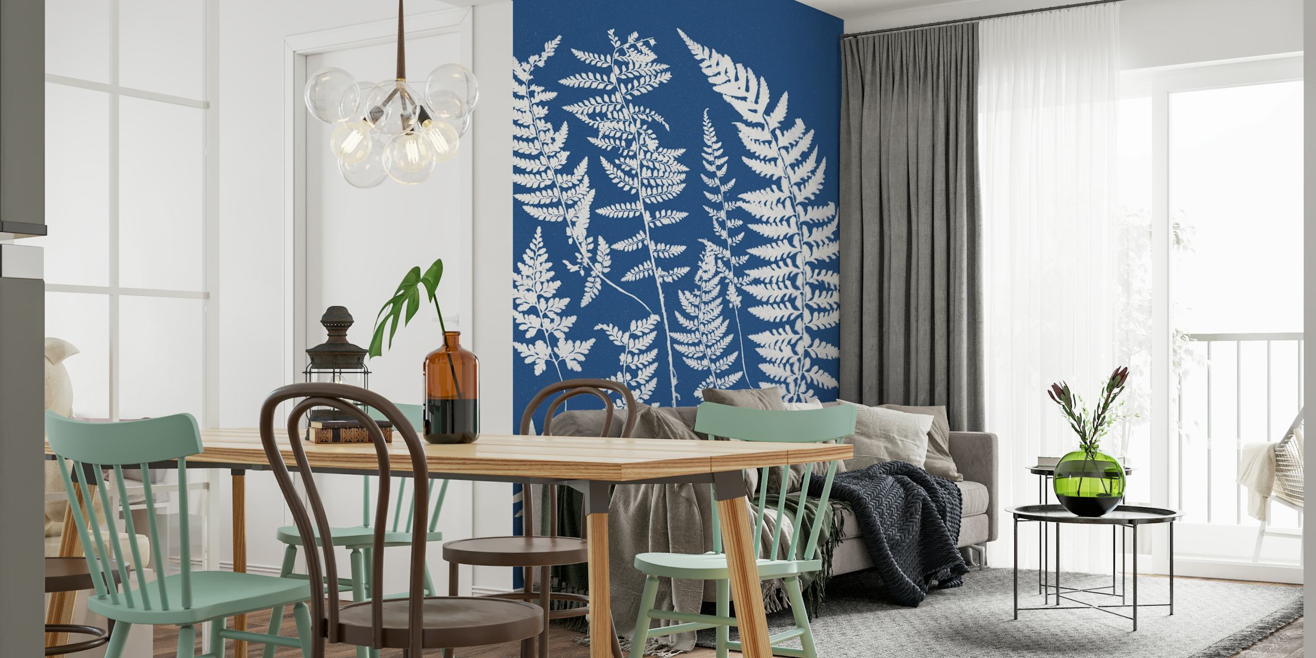 Familie af Ferns tapet i et rum