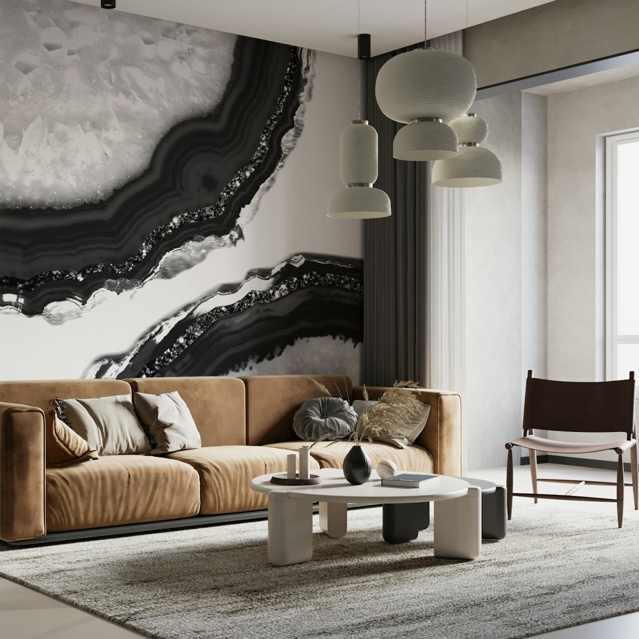 Agate Glitter Glam 11 wallpaper in a room
