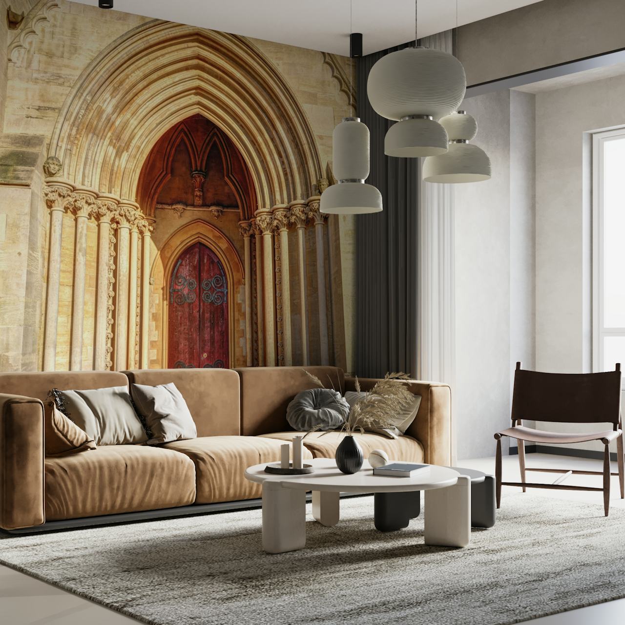 Sacred Passage Tapete mit einem eleganten Bogen