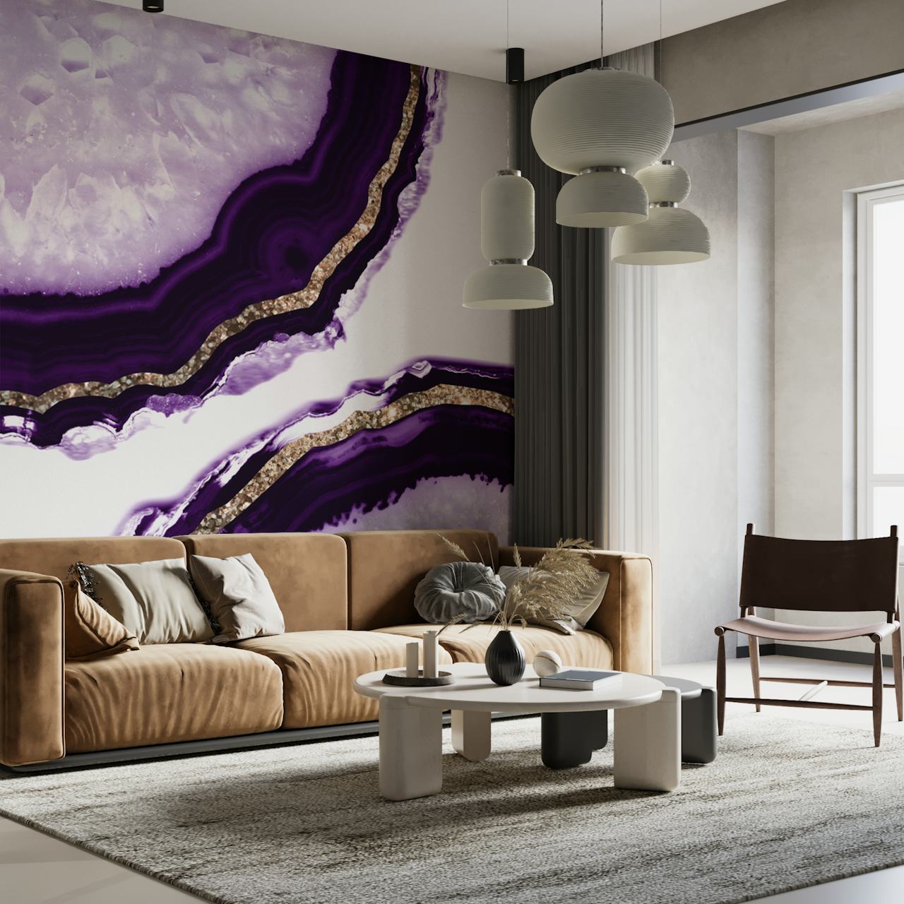 Agate Glitter Glam 13 wallpaper design in a room