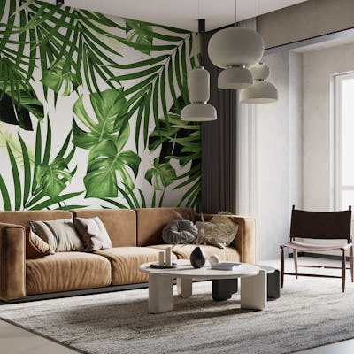 Tropical Jungle Leaves 12a