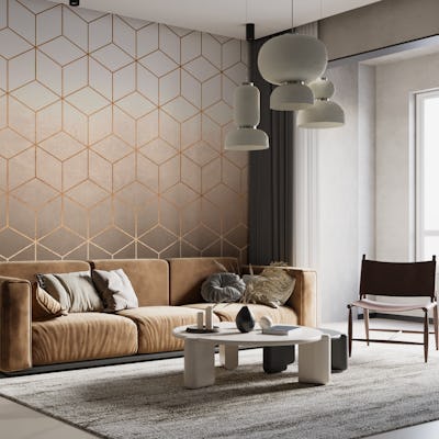 Geometric Modern Gold