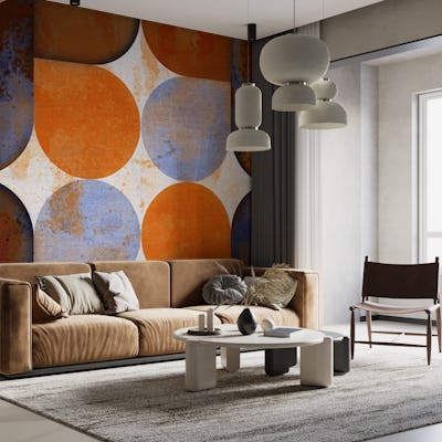 Retro Modern Watercolor Geometry