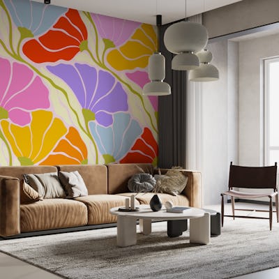 Nouveau Fan Floral Dance • Vibrant