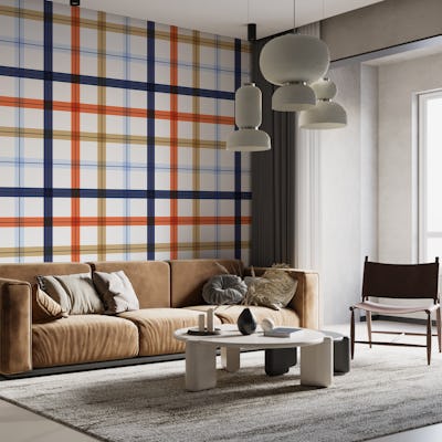 Gingham Autumnal Mural