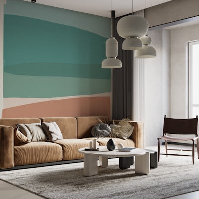 Modern Turquoise and Pink