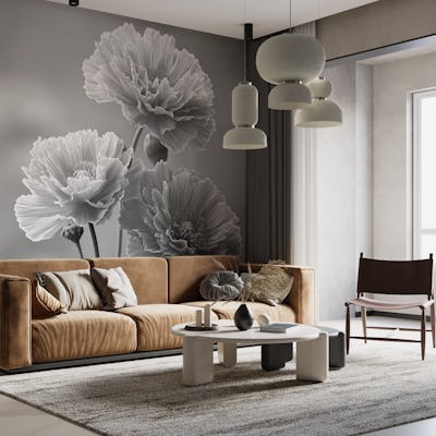Monochrome Floral Elegance