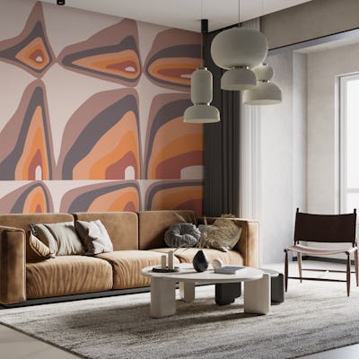 Retro Geode Earthy Tones