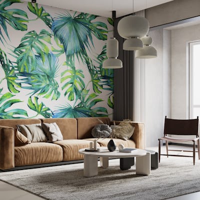 Blue Jungle Leaves Monstera