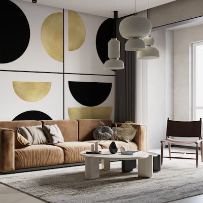 Sun and Moon Geometric 1