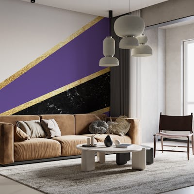 Ultra Violet Marble Stripes