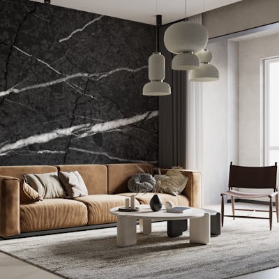 Gray Black Marble Glam 1