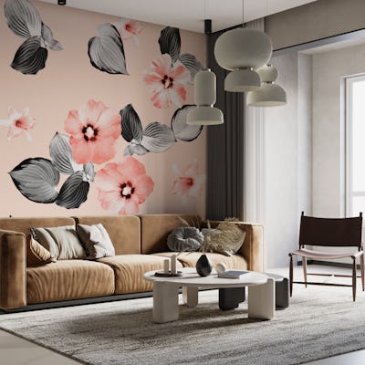 Living Coral Floral Dream 2