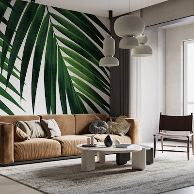 Tropical Green Palm Leaf 1