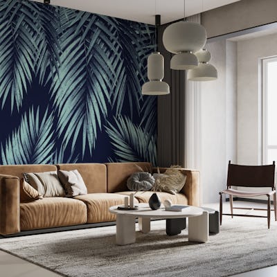 Palm Leaf Jungle Night Vibes 1
