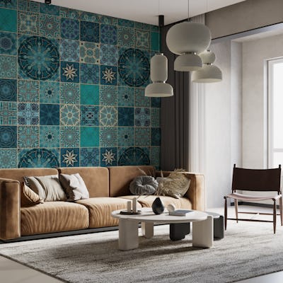 Mediterranean Teal Gold